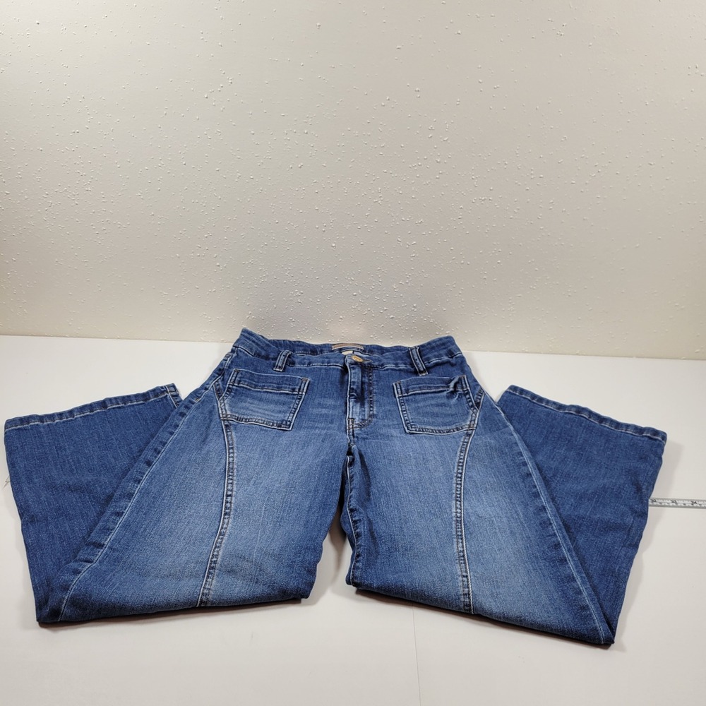 KUT from the Kloth Charlotte Wide Leg Jeans Womens 4‎ Blue Excellent High Rise